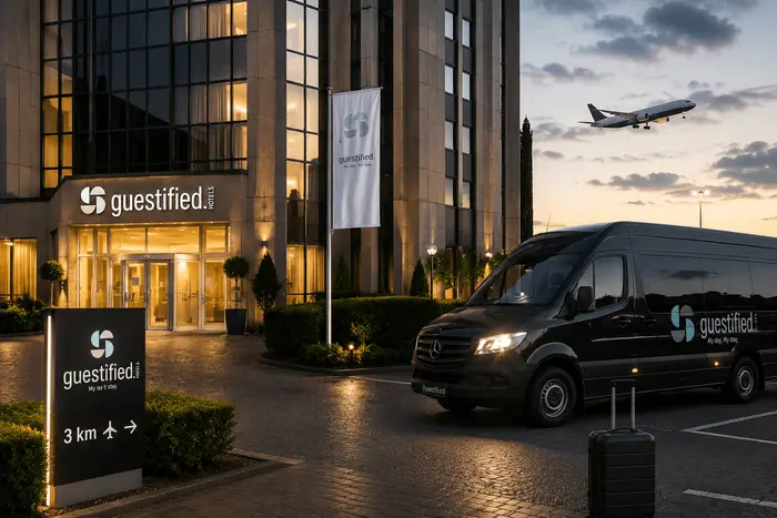 Park, Sleep & Fly package visual for airport guests.